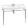 Burlington Edwardian 120cm Basin & Chrome Wash Stand Large Image