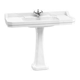 Burlington Edwardian 120cm Basin with Classic Pedestal Large Image