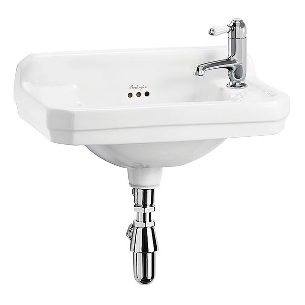 Burlington Edwardian 1TH Wall Mounted Cloakroom Basin - B8R Large Image