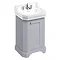 Burlington Edwardian 560mm 3TH Classic Grey Freestanding Cloakroom Vanity Unit & Basin Large Image