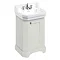 Burlington Edwardian 560mm 3TH Sand Freestanding Cloakroom Vanity Unit & Basin Large Image