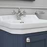 Burlington Edwardian 560mm Basin & Blue Freestanding Rectangular Cloakroom Vanity Unit  Standard Lar