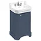 Burlington Edwardian 560mm Basin & Blue Freestanding Rectangular Cloakroom Vanity Unit Large Image