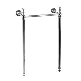 Burlington Edwardian Cloakroom Chrome Wash Stand - T21 Large Image