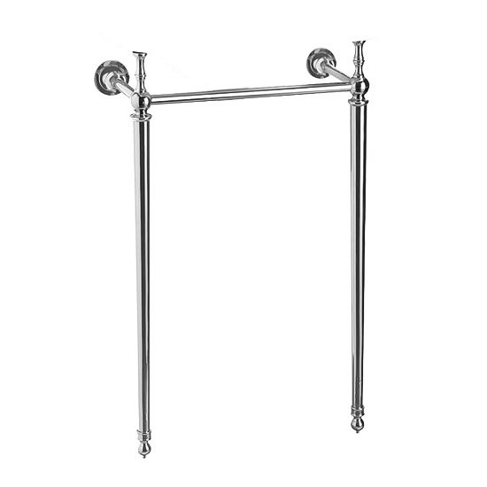 Burlington Edwardian Cloakroom Chrome Wash Stand - T21 Large Image