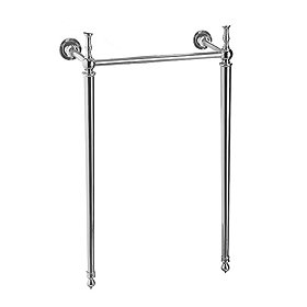 Burlington Edwardian Cloakroom Chrome Wash Stand - T21 Large Image