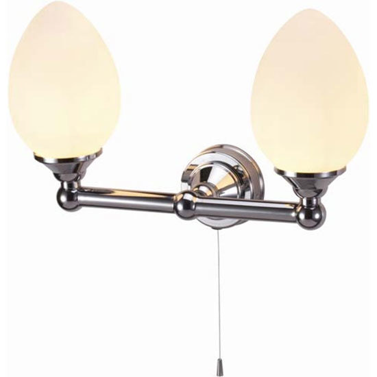 Burlington Edwardian Double Elliptical Light with Pull Cord - T53 Large Image