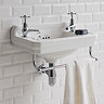 Burlington Edwardian 2TH Wall Mounted Cloakroom Basin - B8 Profile Large Image