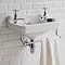 Burlington Edwardian 2TH Wall Mounted Cloakroom Basin - B8 Profile Large Image