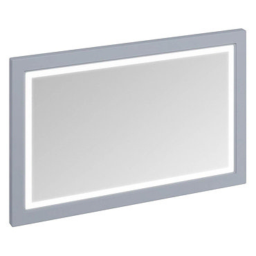 Burlington Framed 120 Mirror with LED Illumination - Classic Grey  Profile Large Image