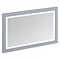 Burlington Framed 120 Mirror with LED Illumination - Classic Grey Large Image