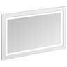 Burlington Framed 120 Mirror with LED Illumination - Matt White Large Image