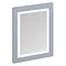 Burlington Framed 60 Mirror with LED Illumination - Classic Grey Large Image
