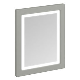 Burlington Framed 60 Mirror with LED Illumination - Dark Olive Medium Image