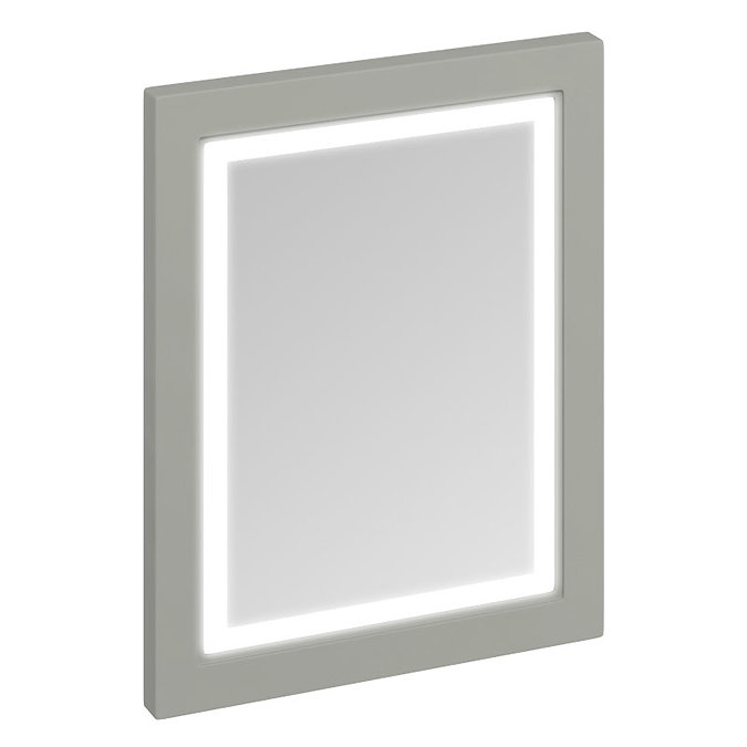 Burlington Framed 60 Mirror with LED Illumination - Dark Olive Large Image