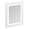 Burlington Framed 60 Mirror with LED Illumination - Matt White Large Image