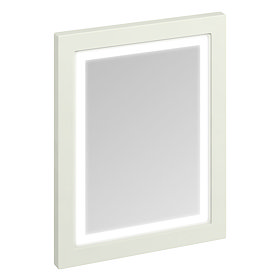 Burlington Framed 60 Mirror with LED Illumination - Sand Large Image