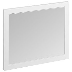 Burlington Framed 90 Mirror - Matt White Large Image