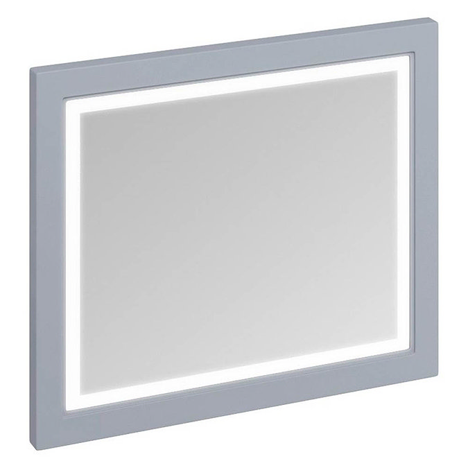 Burlington Framed 90 Mirror with LED Illumination - Classic Grey Large Image