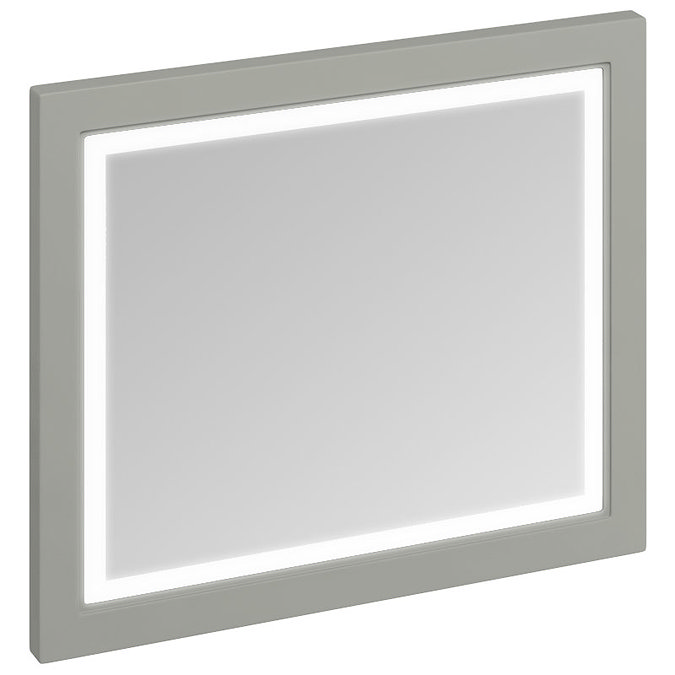 Burlington Framed 90 Mirror with LED Illumination - Dark Olive Large Image