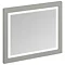 Burlington Framed 90 Mirror with LED Illumination - Dark Olive Large Image