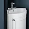 Burlington Freestanding 43cm Corner Vanity Unit & Basin - Sand Profile Large Image