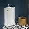 Burlington Freestanding 43cm Corner Vanity Unit & Basin - Sand Feature Large Image