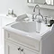 Burlington 65 2-Door Vanity Unit & Classic Invisible Overflow/Waste Basin (Dark Olive - 2 Tap Hole)