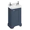 Burlington Freestanding Cloakroom Vanity Unit & Basin - Blue Large Image