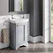 Burlington Freestanding Cloakroom Vanity Unit & Basin - Classic Grey Profile Large Image