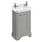 Burlington Freestanding Cloakroom Vanity Unit & Basin - Dark Olive Large Image