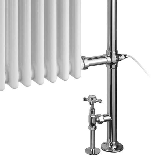Burlington Full Trafalgar Traditional Radiator (Inc. Valves + Electric Heating Kit) Standard Large