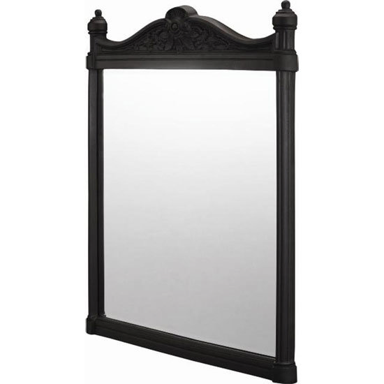 Burlington Georgian Mirror with Black Aluminium Frame - T47BLA Large Image