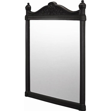 Burlington Georgian Mirror with Black Aluminium Frame - T47BLA Profile Large Image