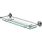 Burlington - Glass Shelf with Chrome Guard Rail - A18CHR Large Image