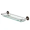 Burlington Glass Shelf with Guard Rail - Walnut - A18WAL Large Image