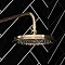 Burlington Gold 9" Shower Rose + Straight Wall Mounted Arm Profile Large Image