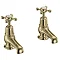 Burlington Gold Claremont Basin Taps 3" Large Image