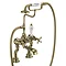Burlington Gold Claremont Regent Deck Mounted Bath Shower Mixer Large Image