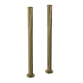 Burlington Gold Decorative Bath Pipe Shrouds Large Image