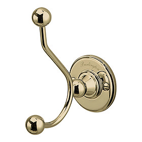 Burlington Gold Double Robe Hook - A4-GOLD Large Image