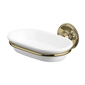 Burlington Gold Soap Dish & Holder - A1-GOLD Large Image