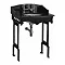 Burlington Georgian Black Granite Basin with Black Aluminium Wash Stand Large Image