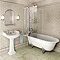 Burlington - Hampton 1500mm Showering Bath with Legs - Left Hand Option Profile Large Image