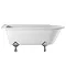 Burlington - Hampton 1500mm Showering Bath with Legs - Left Hand Option Large Image