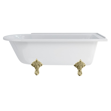 Burlington - Hampton 1700mm Showering Bath with Legs - Right Hand Option Profile Large Image