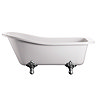 Burlington - Harewood Slipper 1700mm Freestanding Bath with Chrome Traditional Legs Large Image