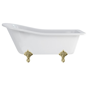 Burlington - Harewood Slipper 1700mm Freestanding Bath with Legs Profile Large Image