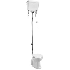 Burlington High Level Toilet - White Aluminium Cistern Large Image