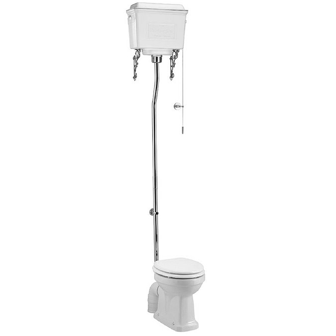 Burlington High Level Toilet - White Aluminium Cistern Large Image